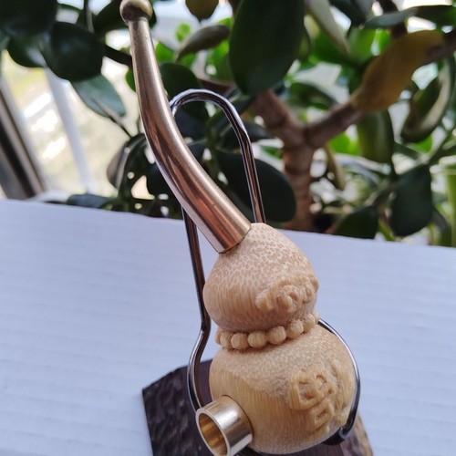 Solid bamboo carved gourd - solid,