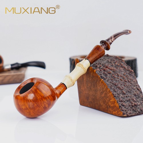 Briar wood tobacco pipe bamboo - briar,